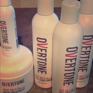 Overtone rose gold color conditioners